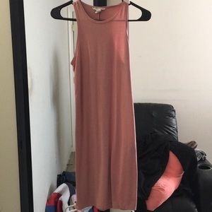 Baby pink body con dress